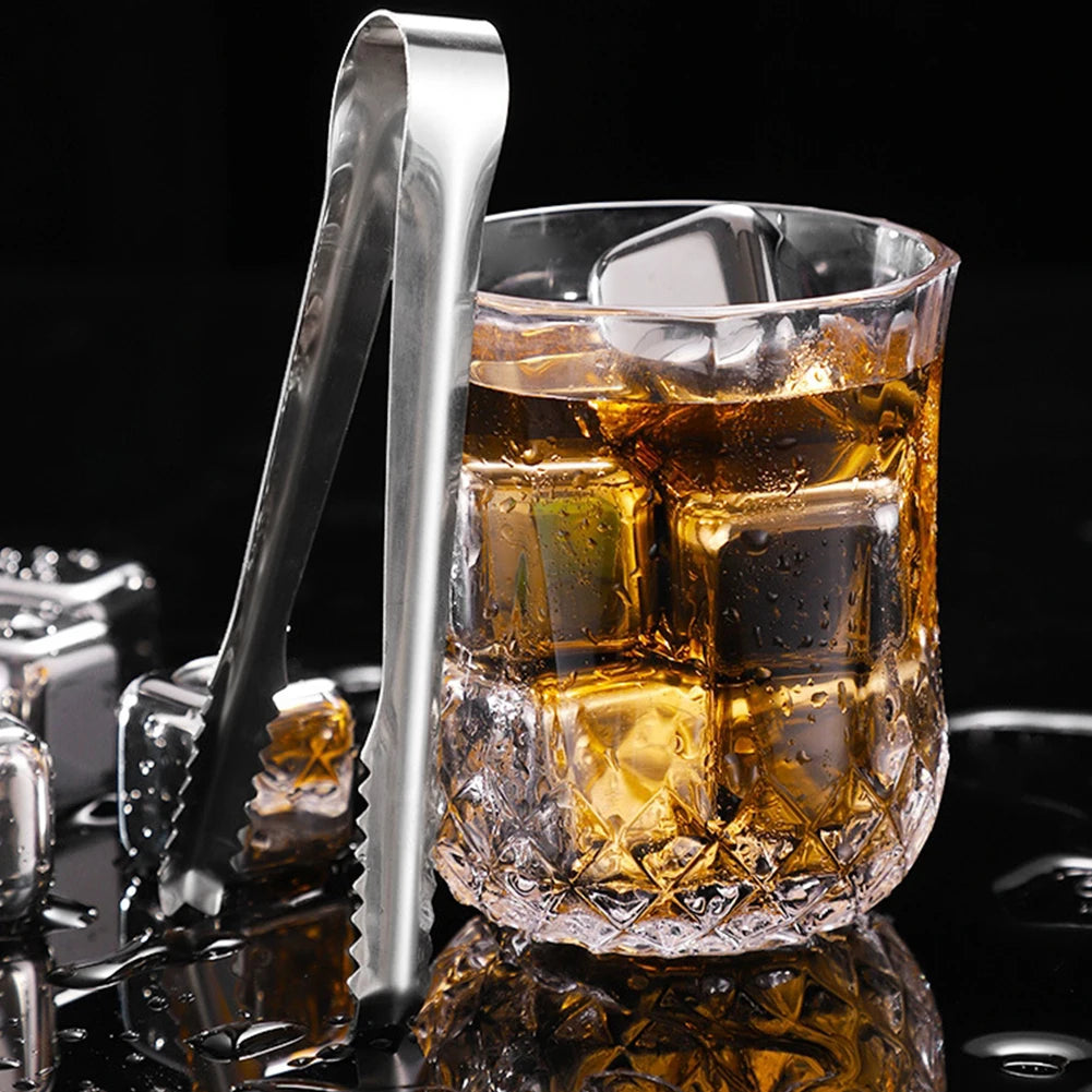 Stainless Steel Ice Cubes Reusable Chilling Stones