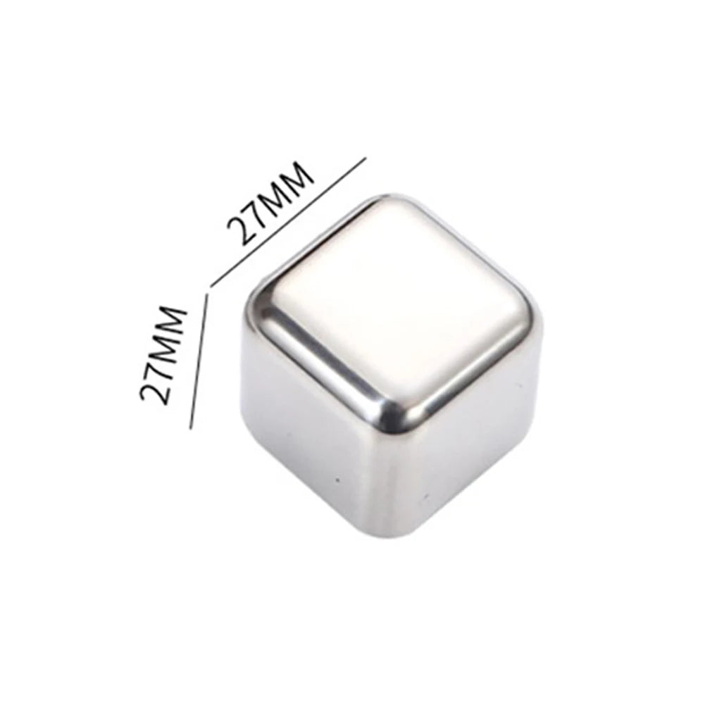Stainless Steel Ice Cubes Reusable Chilling Stones
