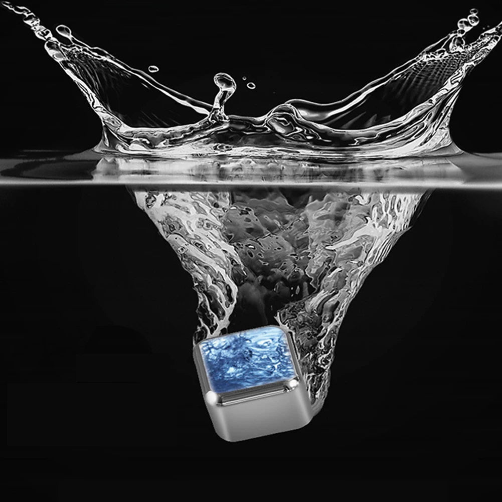 Stainless Steel Ice Cubes Reusable Chilling Stones