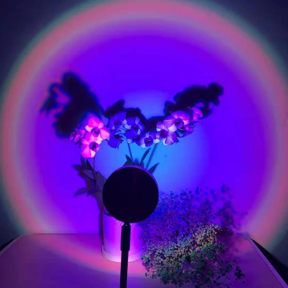 RGB sunset Projection Lamp - LED Mood Light with Remote