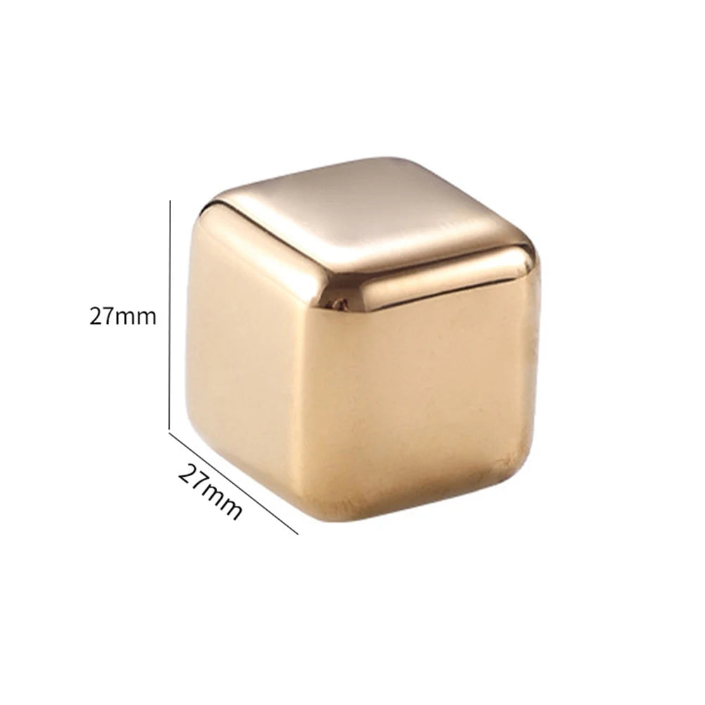 Stainless Steel Ice Cubes Reusable Chilling Stones